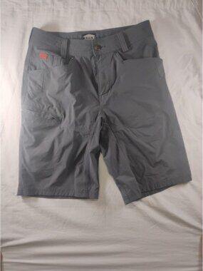 Mens Brunt Ripstop‎ Shorts Size 28 Gray Pockets Outdoor Hiking Stretch